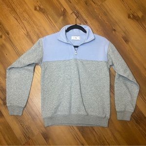Aritzia TNA Warm Up Auarter Zip Sweater Two Tone Blue purple/Grey size xxs